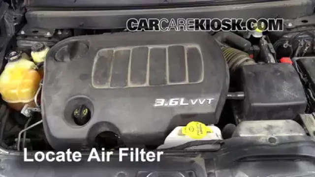 2011 Dodge Journey Mainstreet 3.6L V6 FlexFuel Filtre à air (moteur) Changement